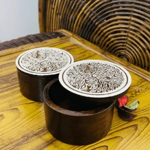 Tree Etch - Handcarved Wooden Box