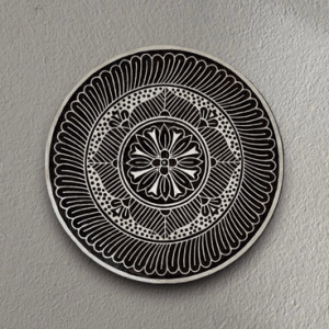 Mehfil Glow - Carved Wooden Wall Plate