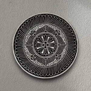 Mehfil Glow - Carved Wooden Wall Plate