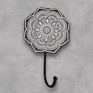 Dot Petal – Hand Carved Wall Hook