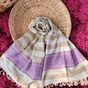 Lavender Loom – Majuli Handwoven Stole