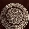 Mandala Bloom – Carved Wooden Wall Plate