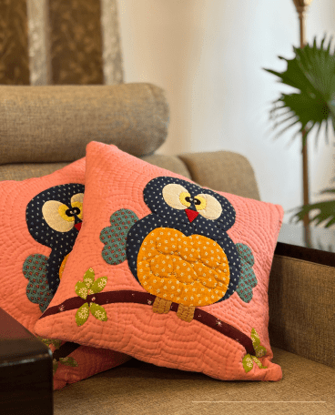 Wise Whimsy - Owl Cushion Covers (Set of 2)