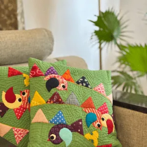 Patchflight - Bird & Bunting Cushions (Set of 2)