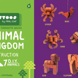 Animal Kingdom 7-in-1 – Miniature Terracotta Bricks DIY Construction Kit