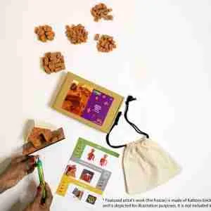 Miniature Terracotta Bricks - Handmade DIY Building Kit